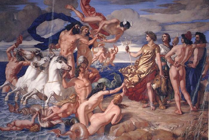 William Dyce Neptune Resigning to Britannia the Empire of the sea oil painting image